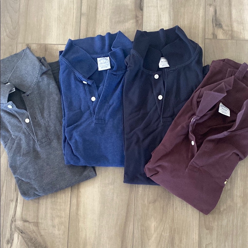 Brooks Brothers Men's short sleeve polos. Size Large.